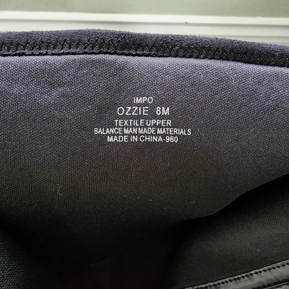 IMPO Suade OZZIE - Black Wide Calf-High Zip-up Women's Boots - Size: 8 - Picture 2 of 8